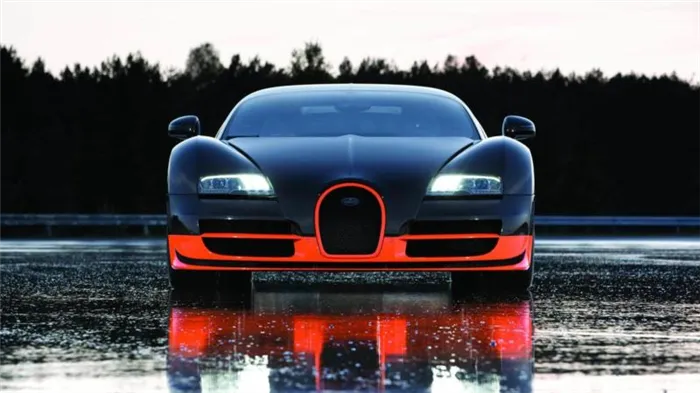 Bugatti Veyron Super Sport вид спереди