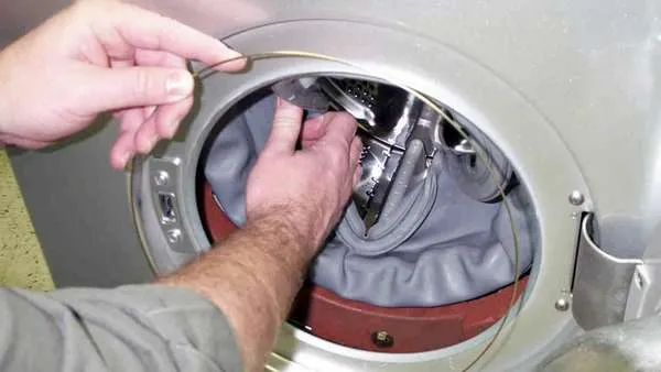 Замена резиновой манжеты люка стиральной машины