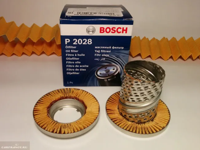 Масляный фильтр Bosch 0 986 452 044 в разрезе на Форд Фокус 2