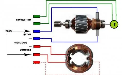Схема подключения трёхфазного двигателя к однофазной сети