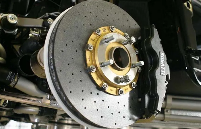 Углеродно-керамические тормозные диски для Bugatti Chiron (