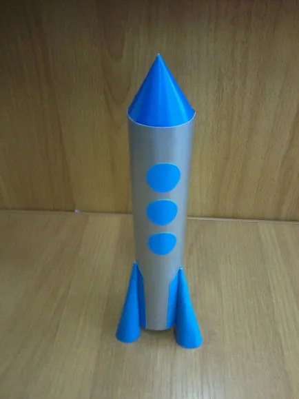 Ракета из бумаги своими руками для детей