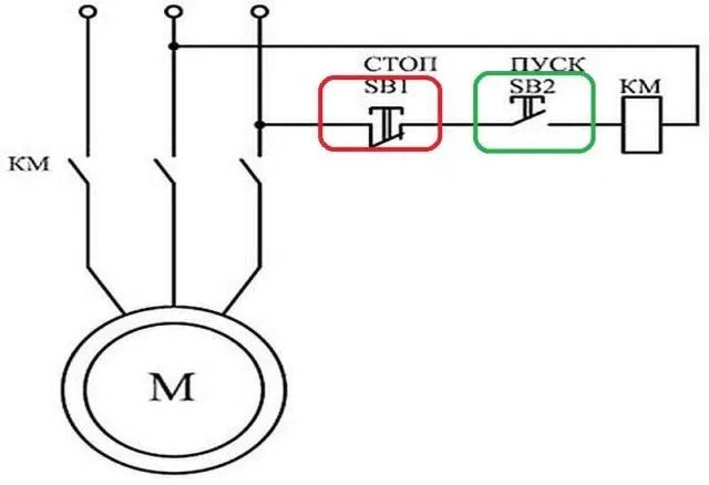Схема подключения магнитного пускателя 