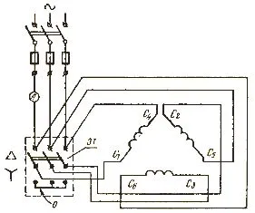Формула определения тока двигателя по мощности