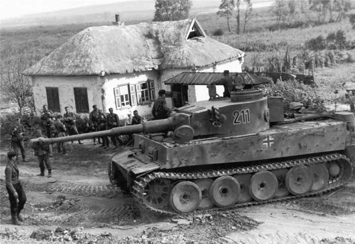 Немецкий танк Т-6 Тигр на Восточном фронте