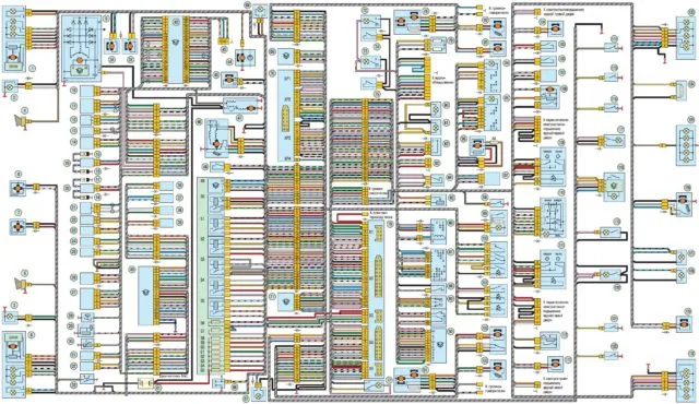 Электрическая схема УАЗ Патриот с 2007 до 2012 года выпуска
