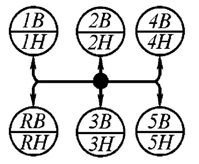Схема редуктора для модели 154