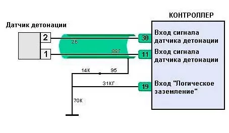 Схема подключения датчиков