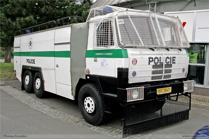 Специальный автомобиль для полиции на шасси грузовика Tatra