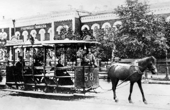 Конный трамвай (Воронеж), архивное фото