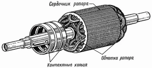 Строение ротора асинхронного двигателя