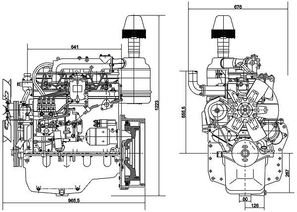 Схема мотора Д243