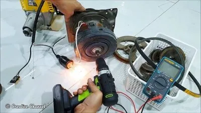 Как сделать генератор 220 В из двигателя триммера