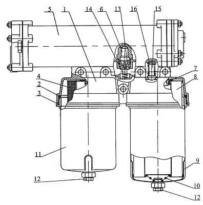 Основные компоненты системы смазки двигателя КАМАЗа