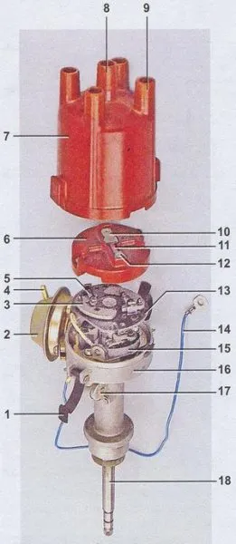 Схема системы зажигания ВАЗ 2107