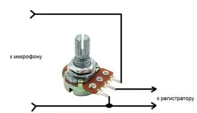 Подключение переменного резистора для регулирования напряжения