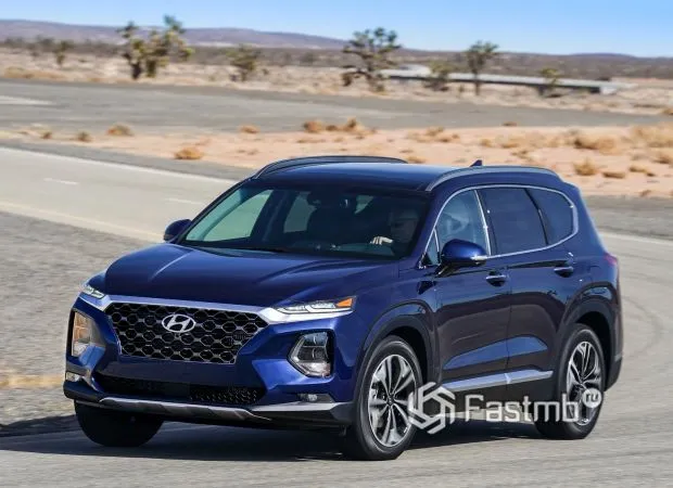 Hyundai Santa Fe 2019 для США, вид спереди