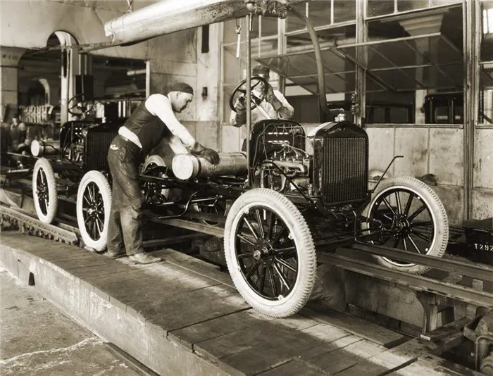 Ford Model T на конвейере