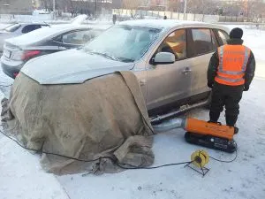 Прогрев картера двигателя и масла зимой 