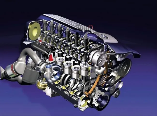 Коленчатый вал и поршневая группа двигателя BMW M57