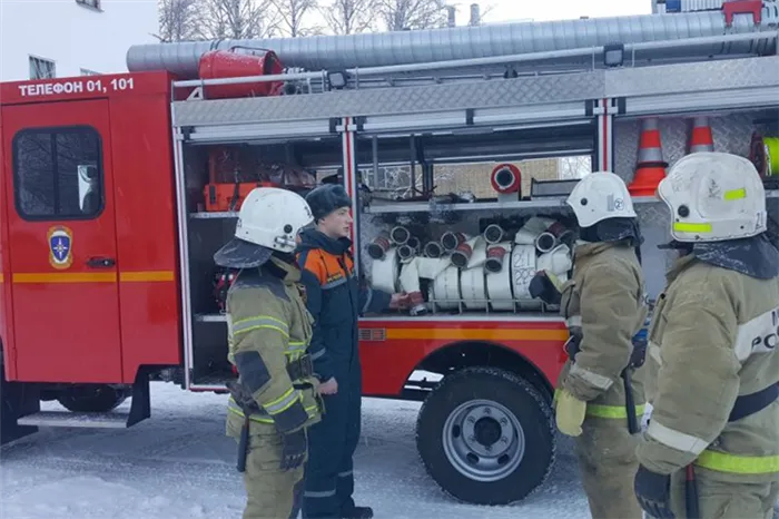 Меры безопасности при проведении ТО пожарных машин