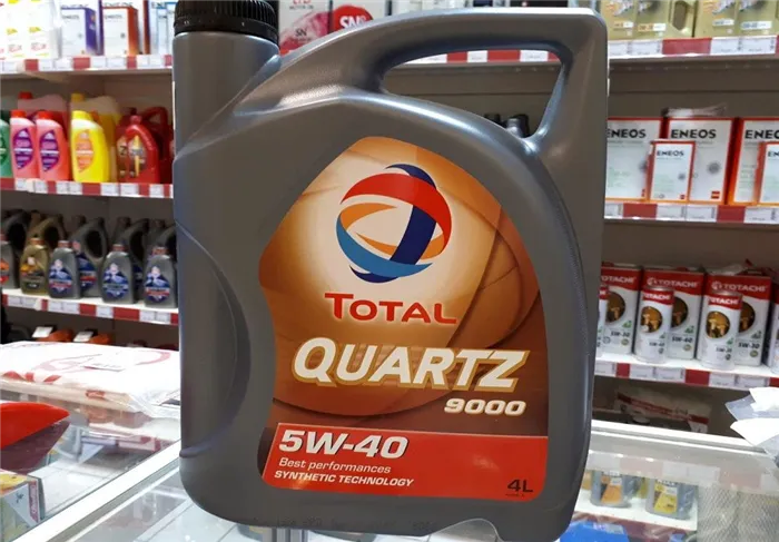Моторное масло 5W40 Total Quartz 9000