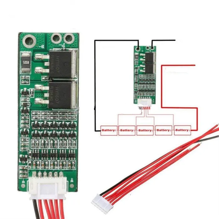 Подключение BMS платы к батареи фото