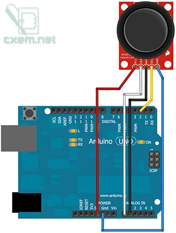 Подключение джойстика к Arduino