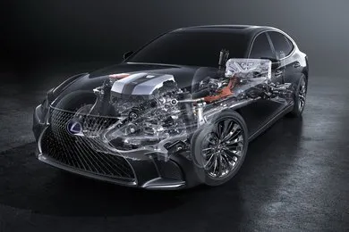 Гибридную систему нового седана Lexus LS 500h дополнит 4-ступенчатый 