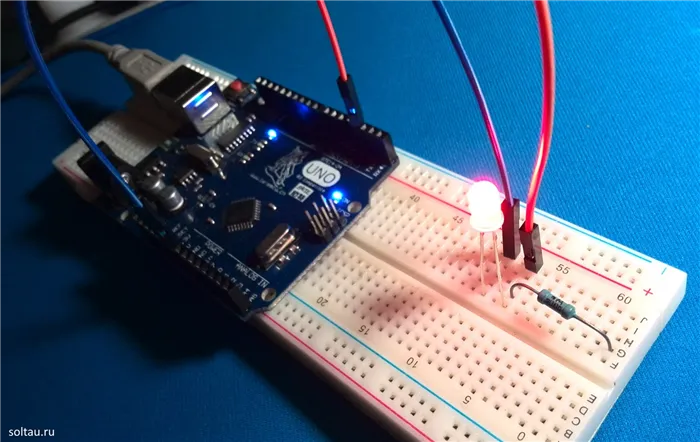 Управление яркостью светодиода – пример широтно-импульсной модуляции, используемой в Arduino